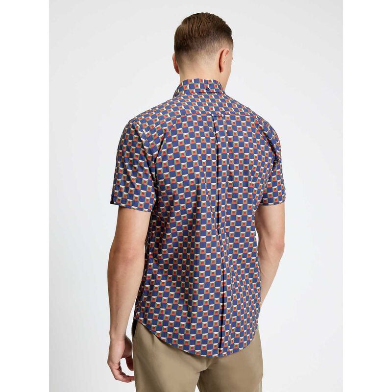 Ben Sherman Retro Geo Print Shirt image number 1
